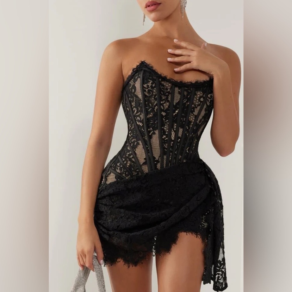 Heiress Beverly Hills Draped Corset Dress